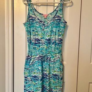 Lilly Pulitzer "High Tide Toile” Print Dress